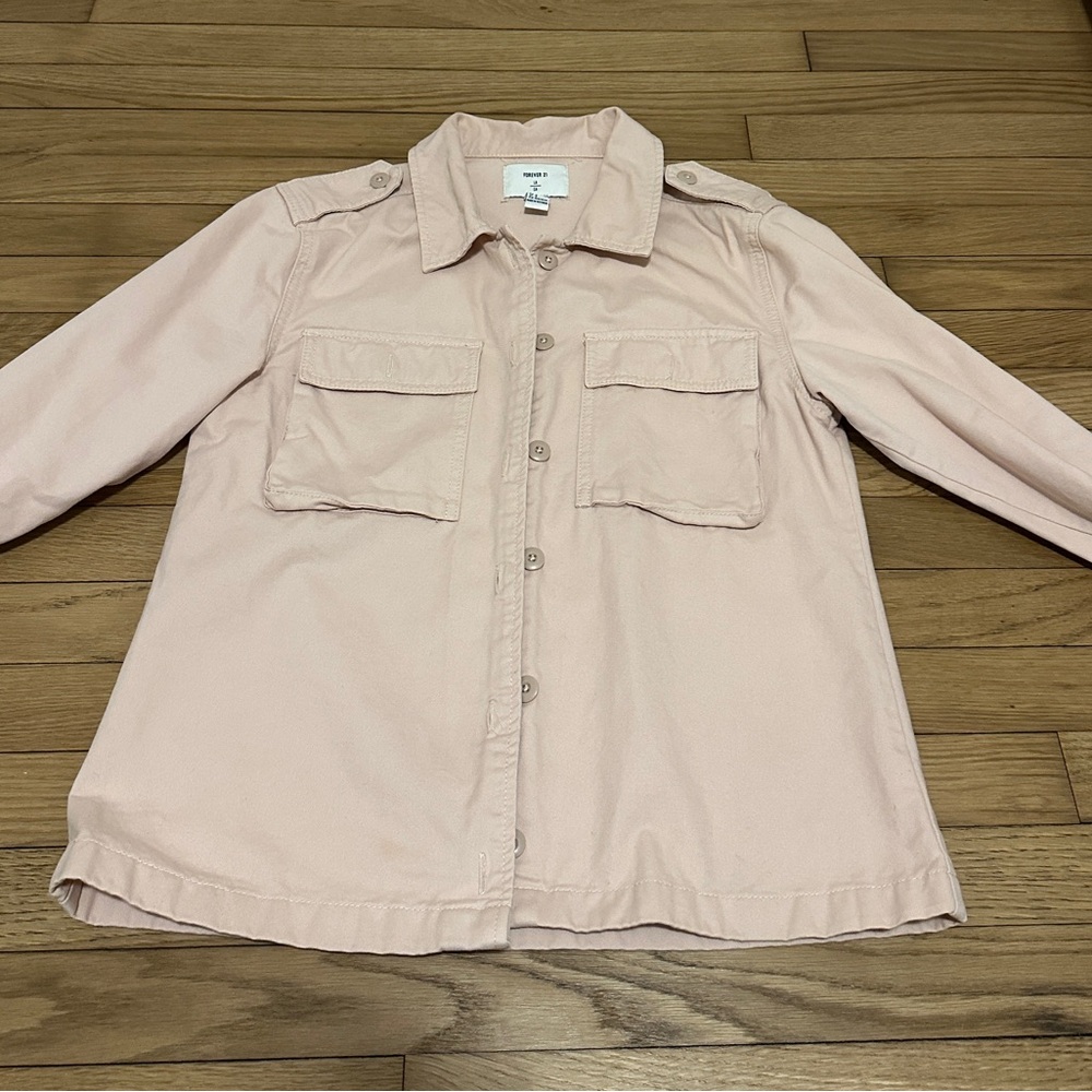 Forever 21 Light Pink Utility Jacket